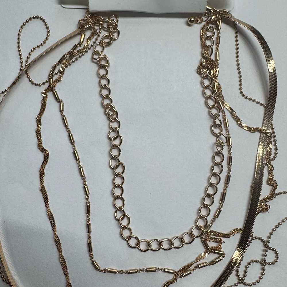 Call It Spring Gold Multi-Layer Necklace - Picture 4 of 4